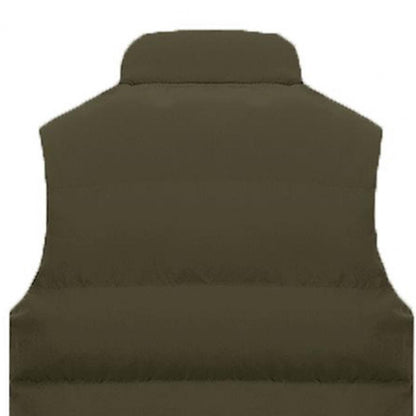 Mens Vest Jacket Men Autumn Warm Sleeveless Jackets Zipper Cotton Padded Thicken Cold Proof Plus Size Casual Straight Waistcoat