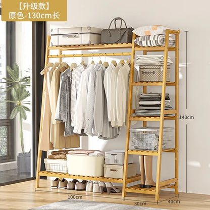 Movable Clothes Hanger Coats Clothing Rack Shelfs Home Furniture Room Shelves Closet Closet Shoe Organizer Jingle Bells Sofa