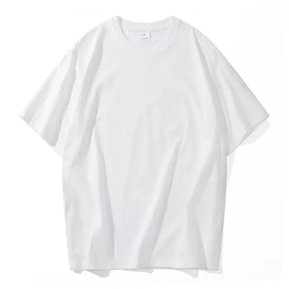 Breathable Half-sleeve Sports T-shirts For Men Women Couple's Black White Round Neck Loose-fit Base Layer Top