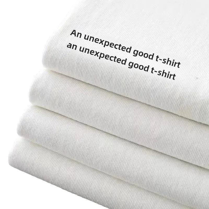 Breathable Half-sleeve Sports T-shirts For Men Women Couple's Black White Round Neck Loose-fit Base Layer Top