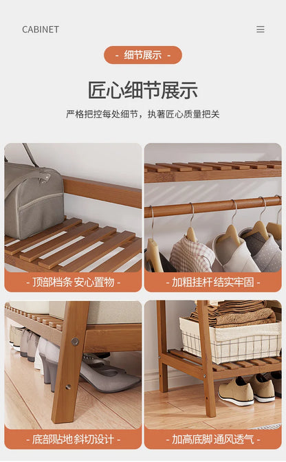 Movable Clothes Hanger Coats Clothing Rack Shelfs Home Furniture Room Shelves Closet Closet Shoe Organizer Jingle Bells Sofa