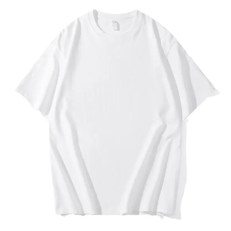 Breathable Half-sleeve Sports T-shirts For Men Women Couple's Black White Round Neck Loose-fit Base Layer Top