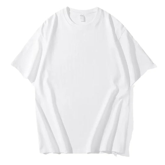 Breathable Half-sleeve Sports T-shirts For Men Women Couple's Black White Round Neck Loose-fit Base Layer Top