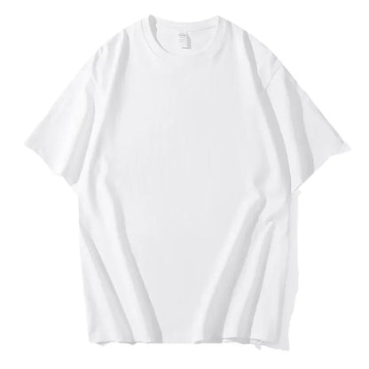 Breathable Half-sleeve Sports T-shirts For Men Women Couple's Black White Round Neck Loose-fit Base Layer Top